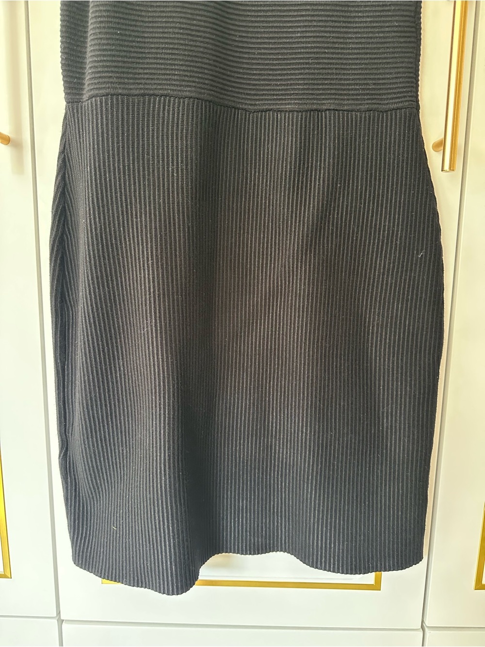 House of Harlow 1960 Black Sleeveless Ribbed Mini Dress - Picture 5 of 7